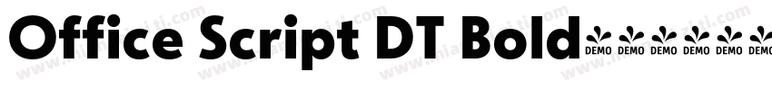 Office Script DT Bold字体转换